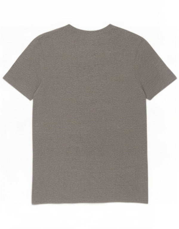 DC Mens Graphic T-Shirt Top Small Grey Cotton