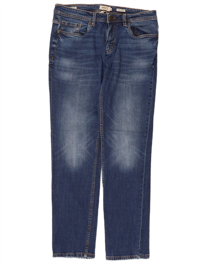 Dack's Jean Slim Homme IT 50 Large W32 L30 Bleu Coton