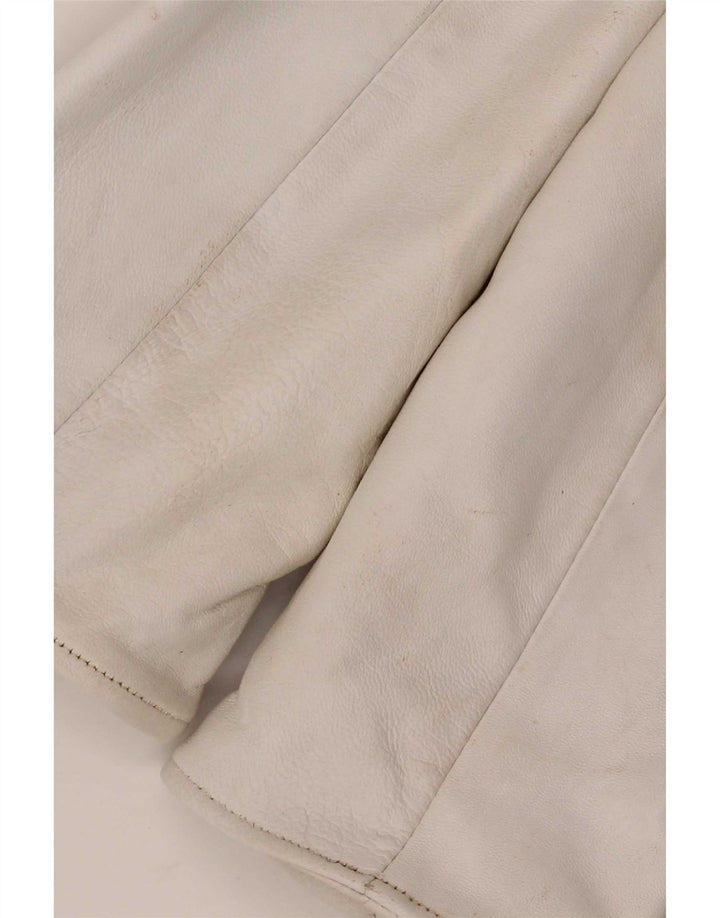 Schegge Veste de course en cuir pour femme IT 52 2XL Blanc