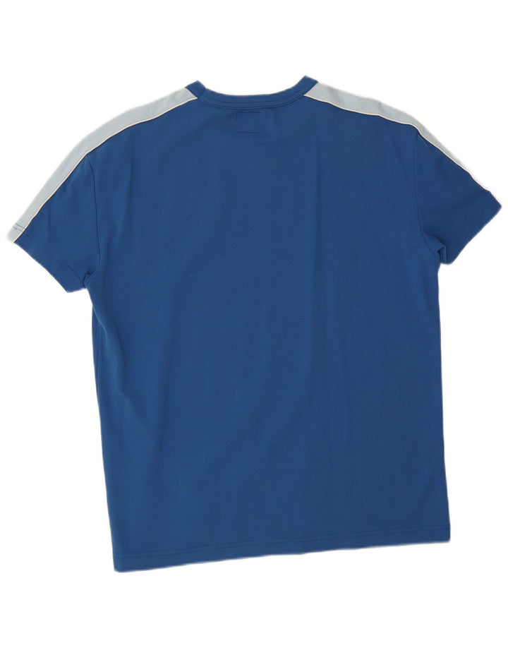 Energie T-Shirt Homme Top 2XL Bleu Colorblock Polyamide