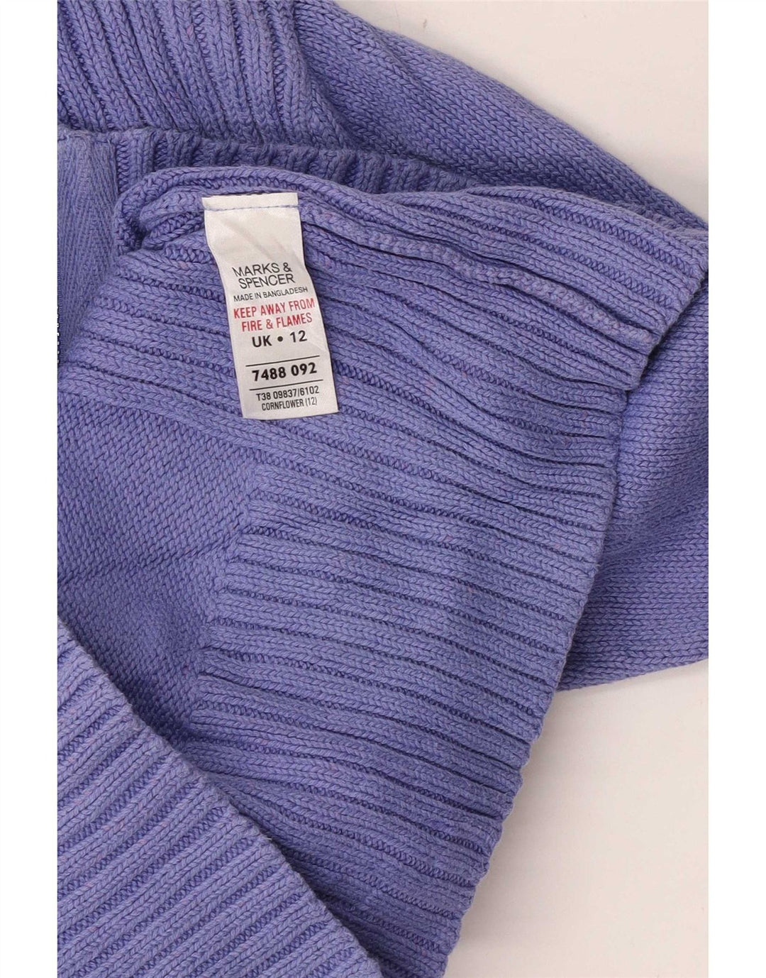 Marks & Spencer Cardigan pour femme en coton violet moyen UK 12