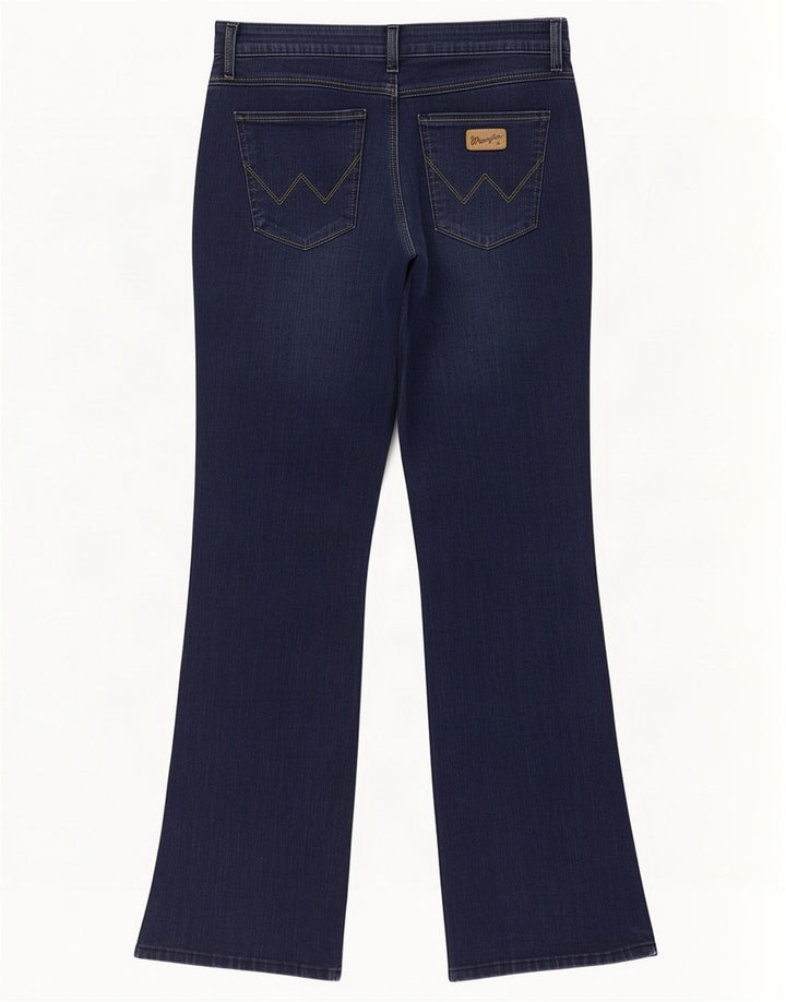 Wrangler Jean Bootcut Femme W32 L32 Bleu Marine Coton