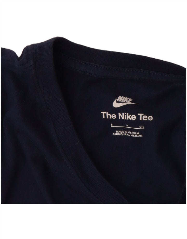 NIKE T-Shirt Homme Haut Petit Bleu Marine Coton