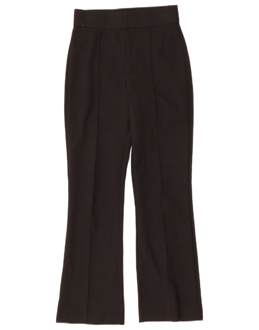 Pantalon de costume bootcut femme ZARA XS W24 L27 noir polyester