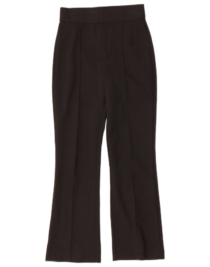 Pantalon de costume bootcut femme ZARA XS W24 L27 noir polyester