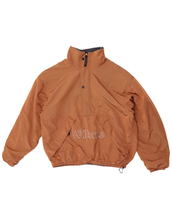 veste réversible en polaire surdimensionnée vintage pour homme petit polyamide marron