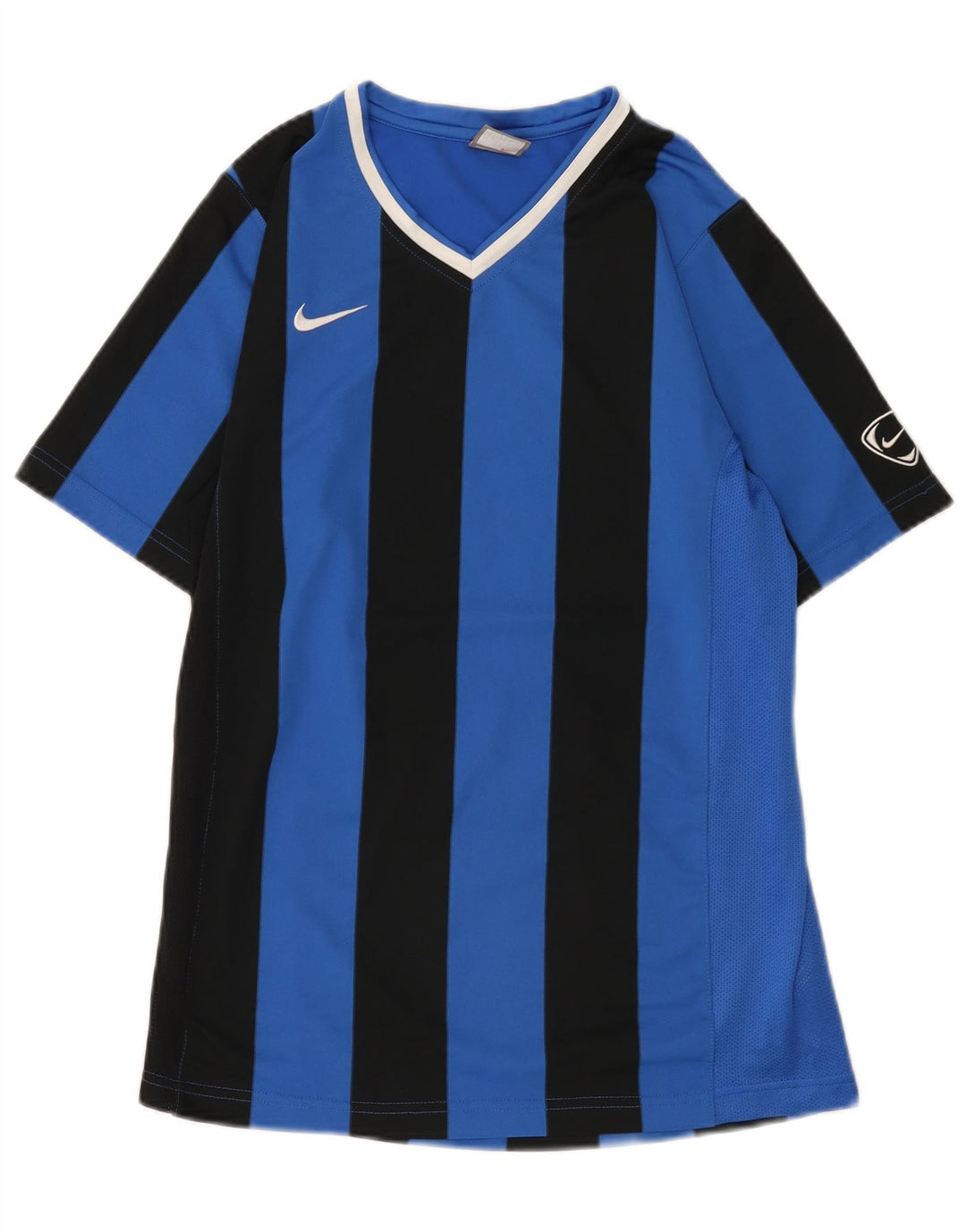 Nike Garçon T-Shirt Top 13-14 ans XL Bleu Rayé Polyester