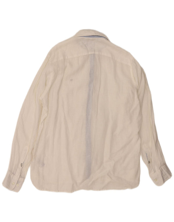 TOMMY HILFIGER Chemise Homme Lin Blanc Moyen