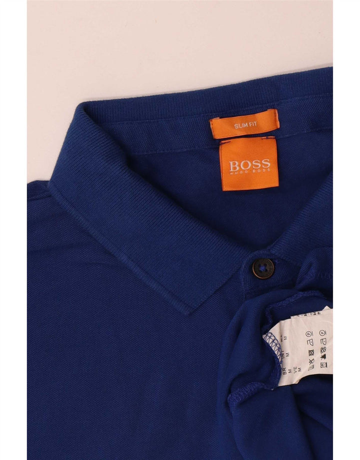 Hugo Boss Polo Slim Fit en coton bleu moyen
