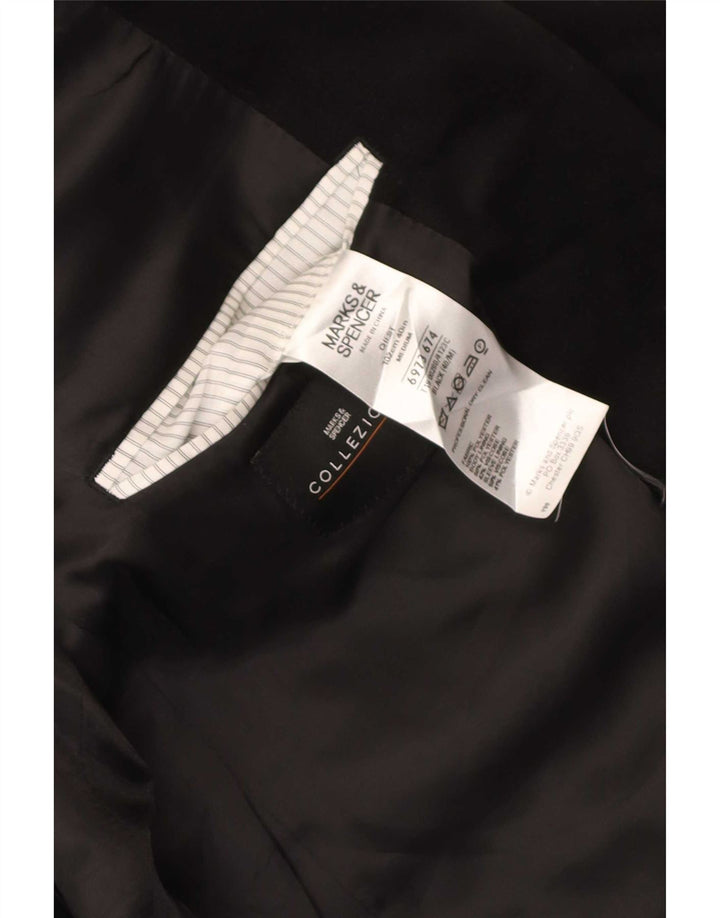 Marks & Spencer Veste blazer en velours à 2 boutons pour homme UK 40 Noir moyen