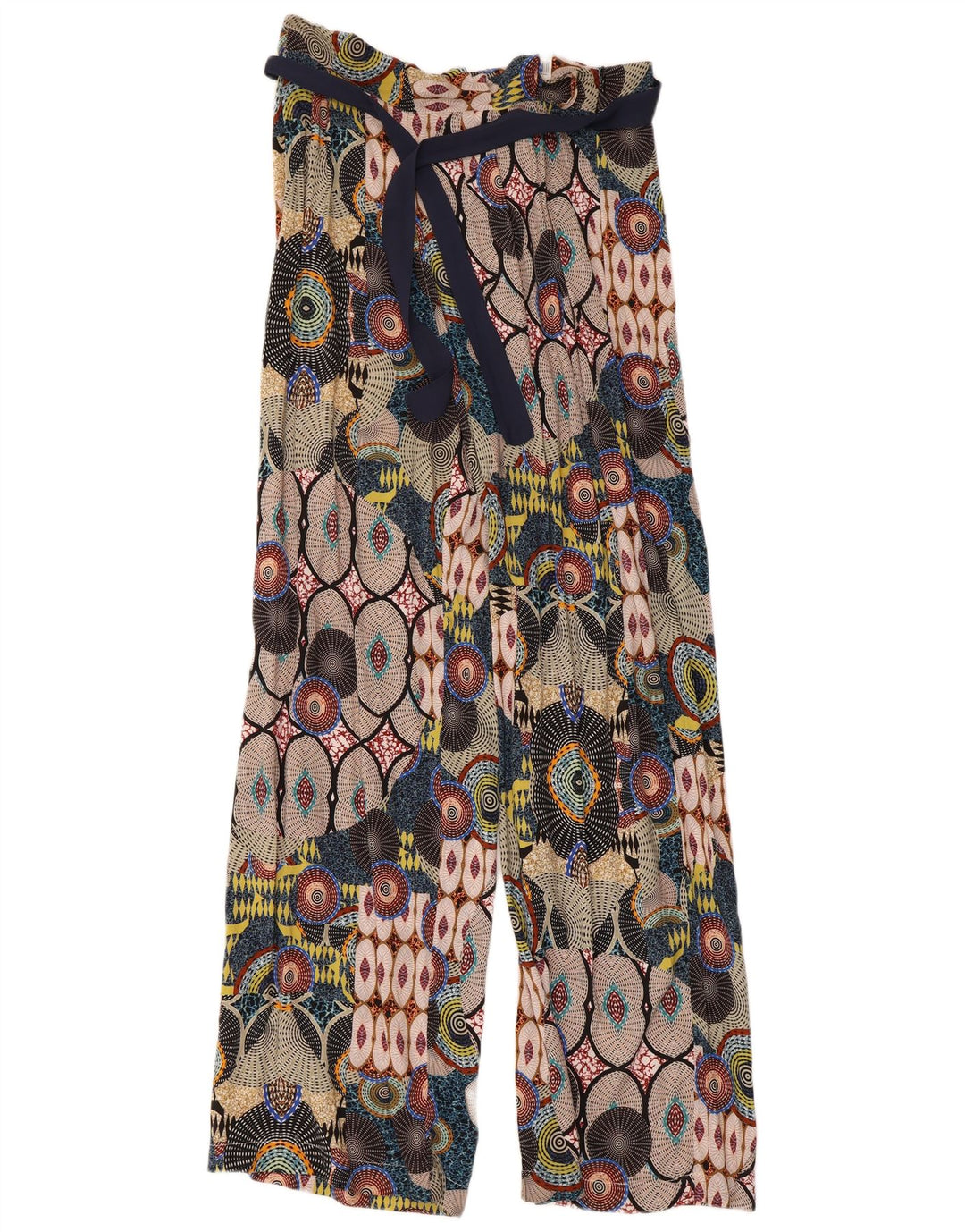 Desigual Pantalon sarouel à motif abstrait pour femme EU 40 Medium W30 L31 Multic