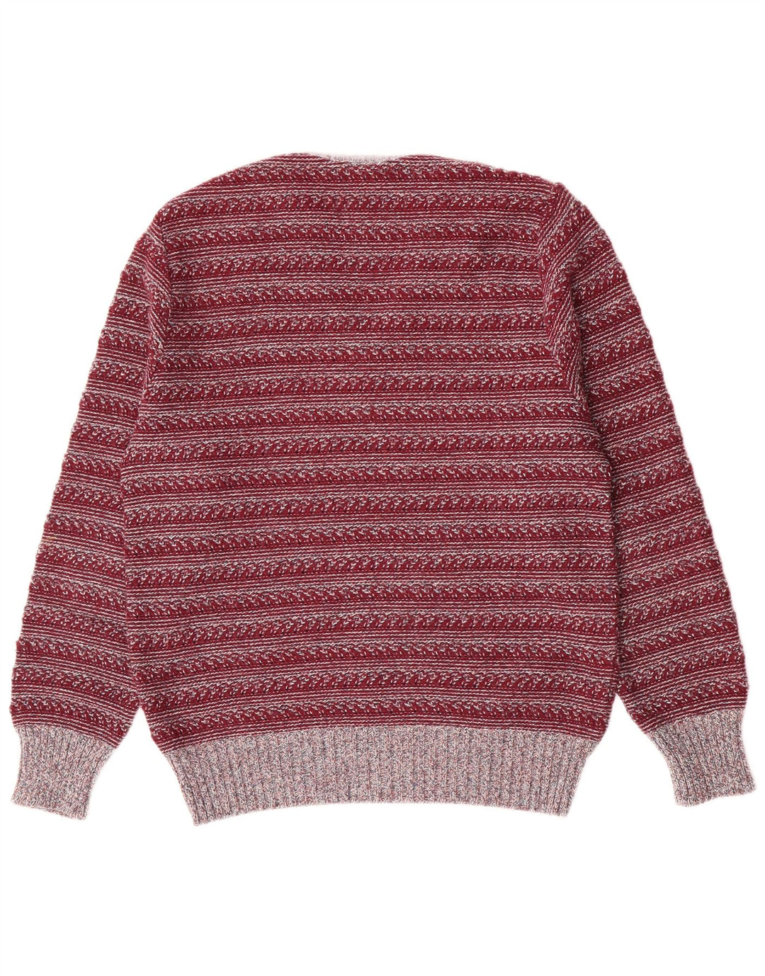 Rio Pull Col V Homme IT 50 Polyacrylique Rayé Marron Moyen