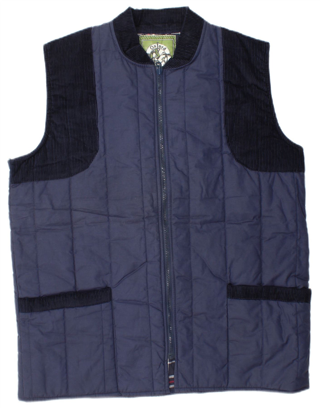Oxford Blue Gilet rembourré pour homme UK 38 Bleu marine moyen Polyester