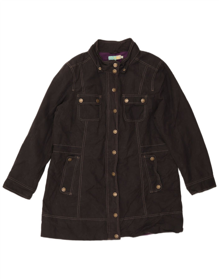 Pardessus surdimensionné utilitaire Boden pour femme UK 10 Small Noir