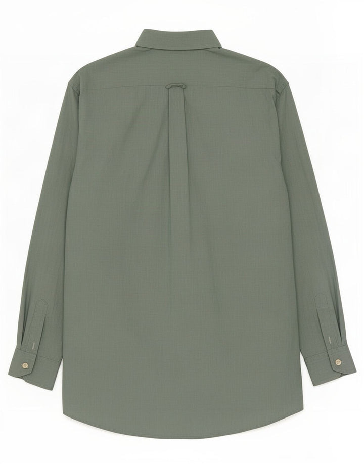 Lacoste Chemise Homme Taille 40 Coton Vert Moyen