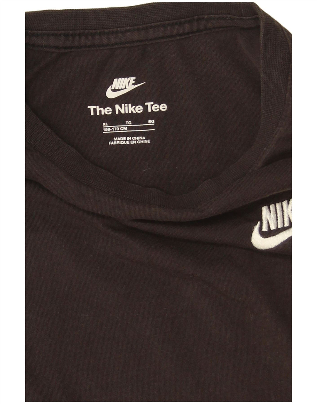 Nike Garçon Haut Manches Longues 13-14 ans XL Noir Coton