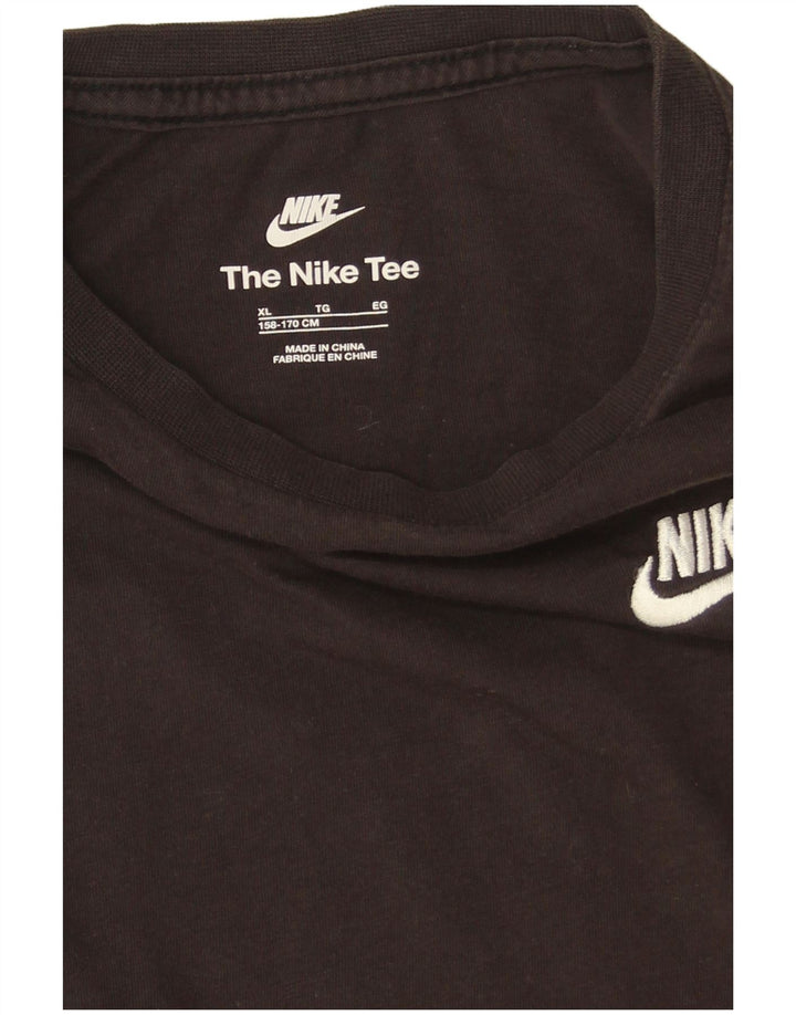 Nike Garçon Haut Manches Longues 13-14 ans XL Noir Coton