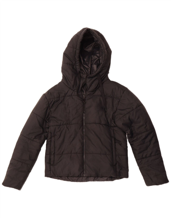 NIKE Veste matelassée réversible à capuche pour femme UK 10 Small Noir Polyester