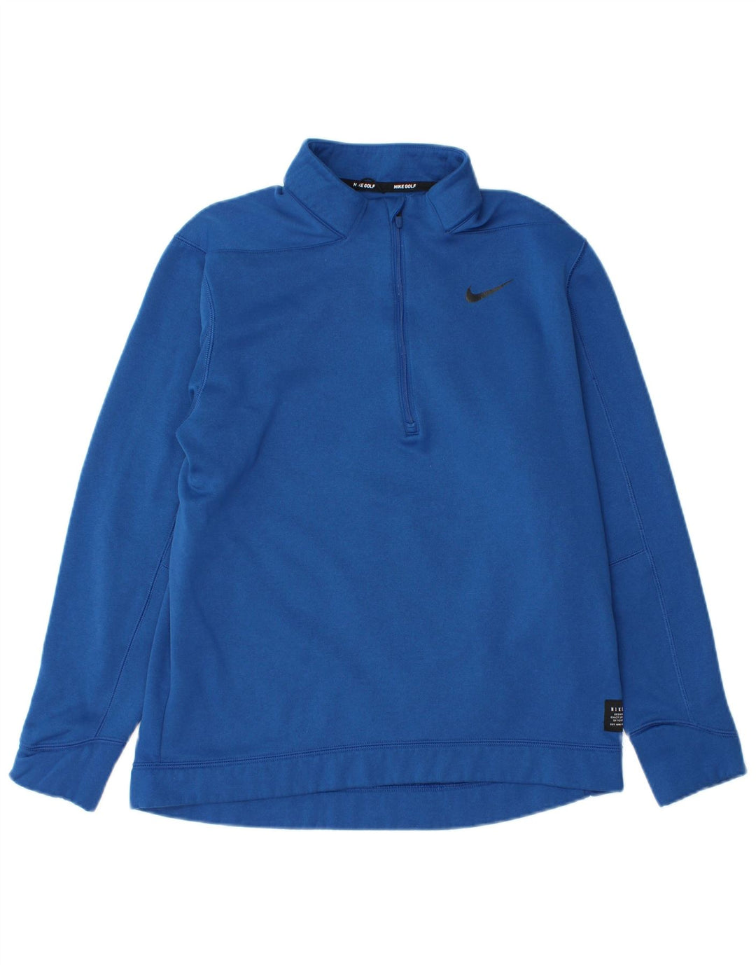 Nike Sweat-shirt à col zippé pour homme Bleu moyen Polyester