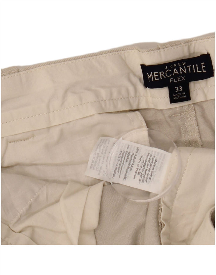 J. CREW Short Chino Mercantile W33 Homme Coton Beige Moyen
