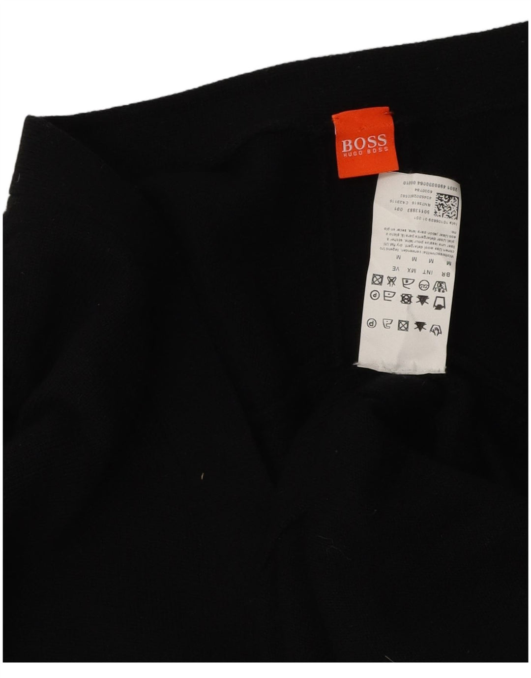 Hugo Boss Robe moulante pour femme UK 12 Laine noire moyenne