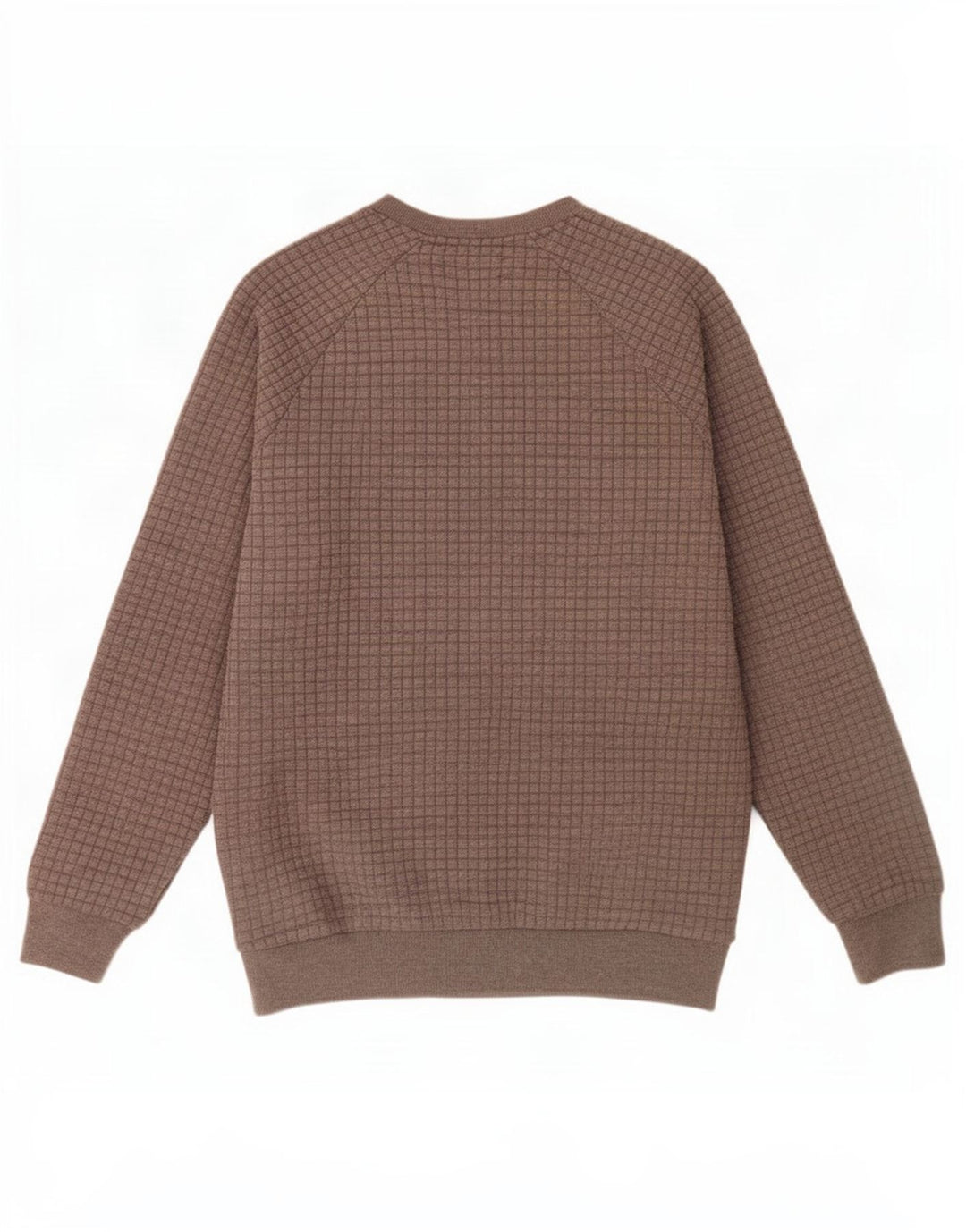 Zara Homme Sweatshirt Jumper XL Gris Carreaux Polyester