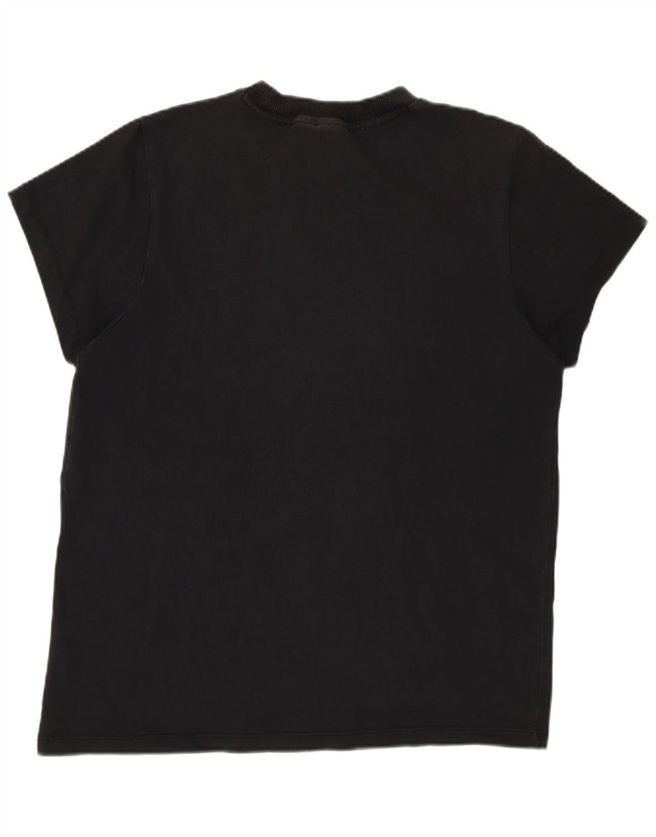 Adidas T-shirt graphique pour femme UK 12 Noir moyen