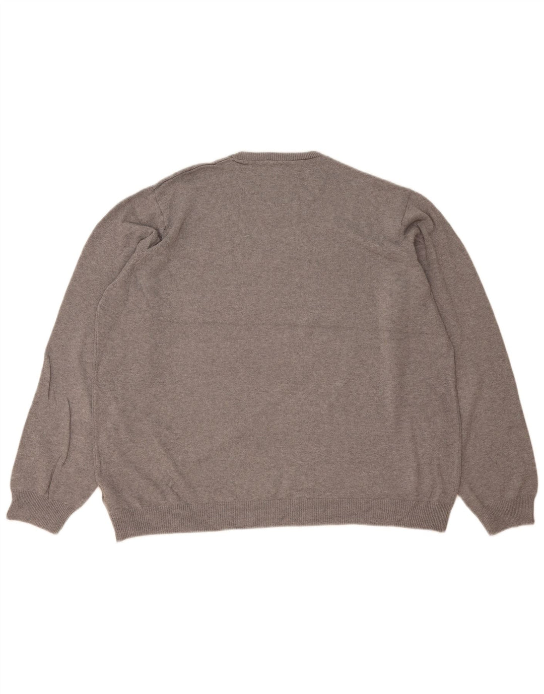 Marks & Spencer Pull à col rond coupe régulière pour homme en coton gris 2XL