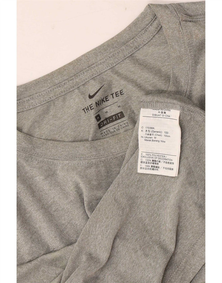 Nike Homme Dri Fit T-Shirt Haut Gris Moyen Polyester