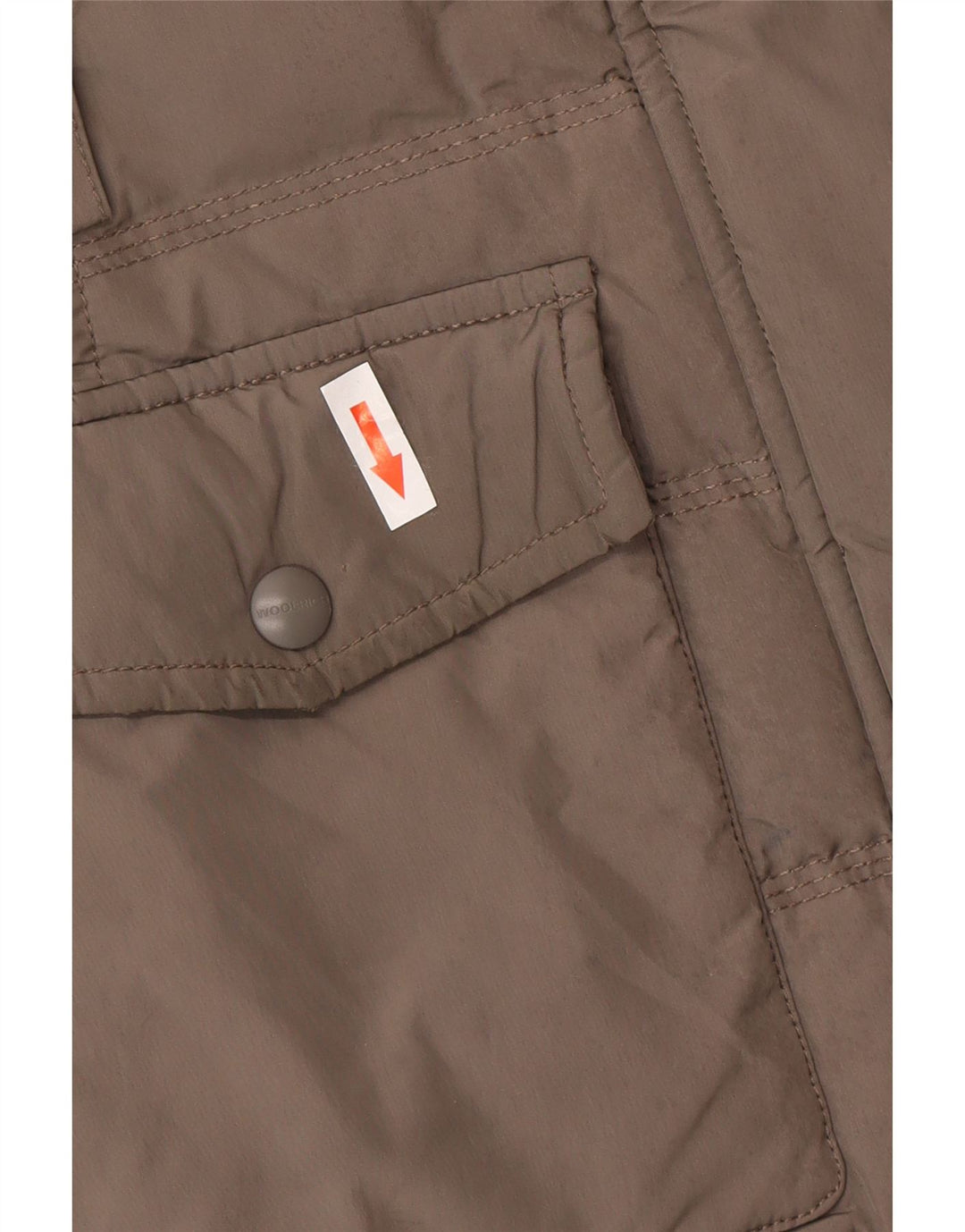 Woolrich Manteau rembourré à capuche pour femme UK 6 XS Gris Polyester Hiver