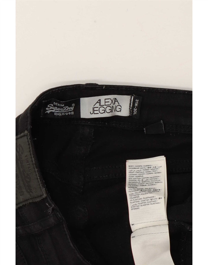 Superdry Jean Alexia Jegging W31 L26 Femme Noir Coton