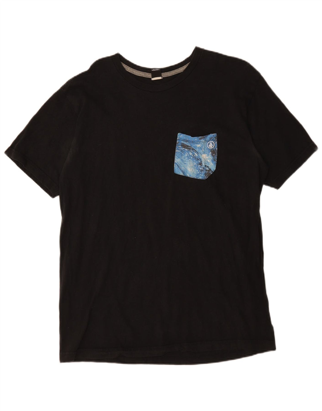 Volcom T-shirt graphique pour femme UK 16 Large Noir Coton