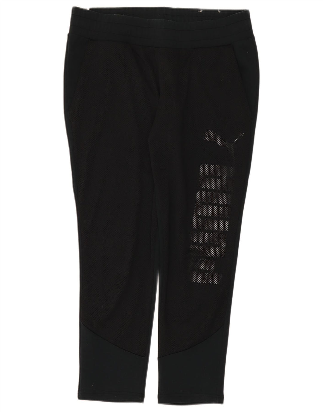 Puma Leggings Crop Graphic pour femme UK 12 Coton noir moyen