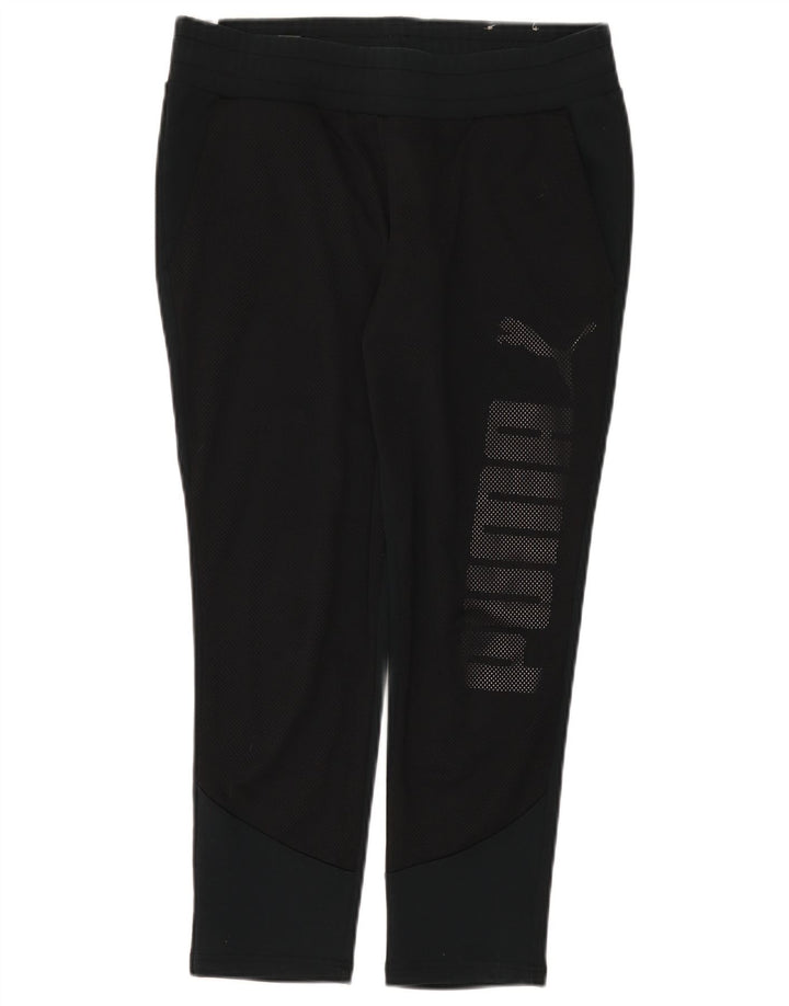 Puma Leggings Crop Graphic pour femme UK 12 Coton noir moyen