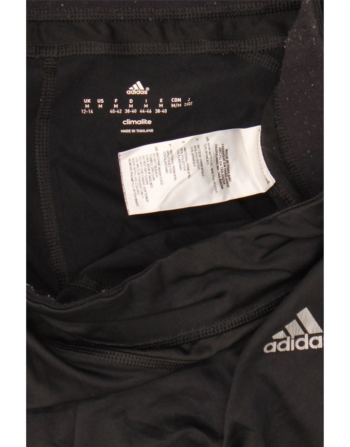 Adidas Femmes Climalite Capri Leggings UK 12/14 Moyen Noir Polyester