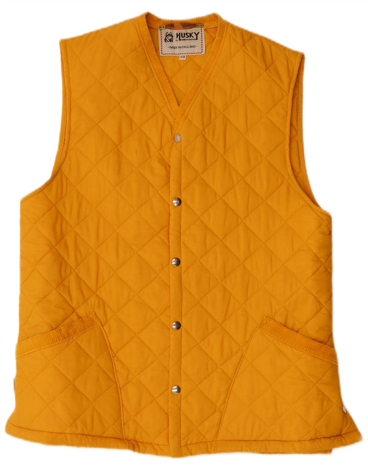 Husky Gilet matelassé pour homme UK 42 XL Jaune Polyester