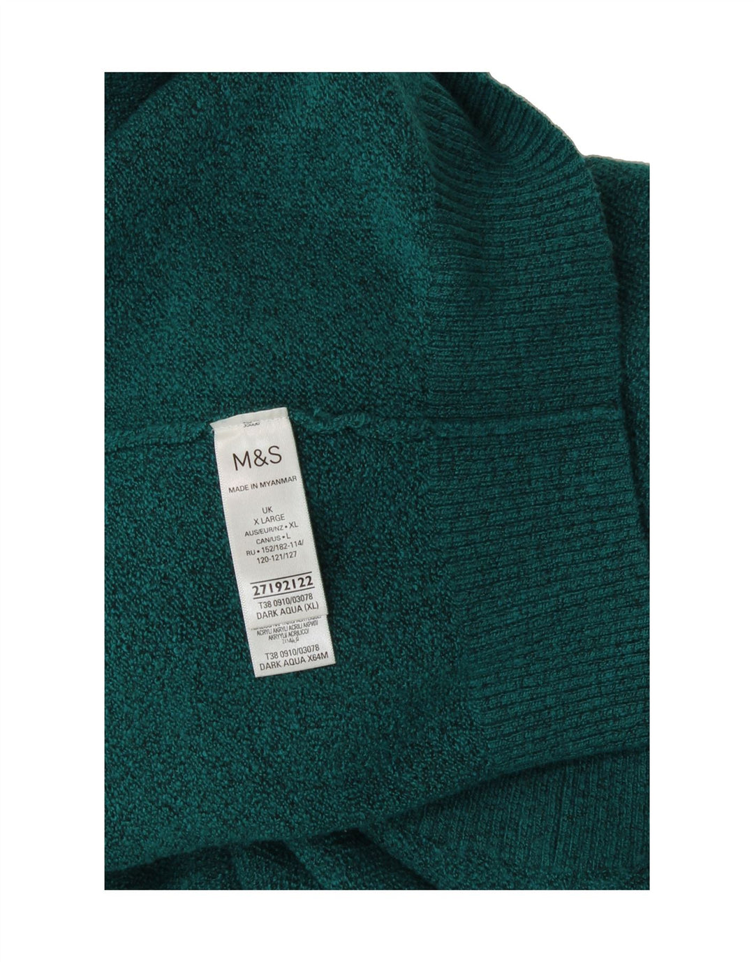 MARKS & SPENCER Womens Oversized Turtle Neck Jumper Sweater UK 18 XL Green Vintage Marks & Spencer and Second-Hand Marks & Spencer from Messina Hembry 