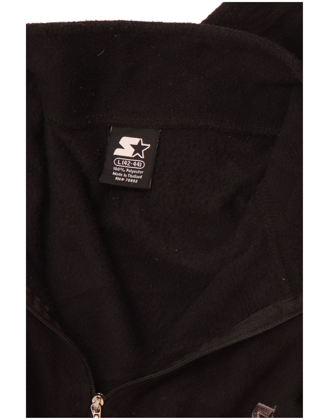 STARTER Pull Polaire à Col Zippé pour Homme Grand Noir Polyester Sports