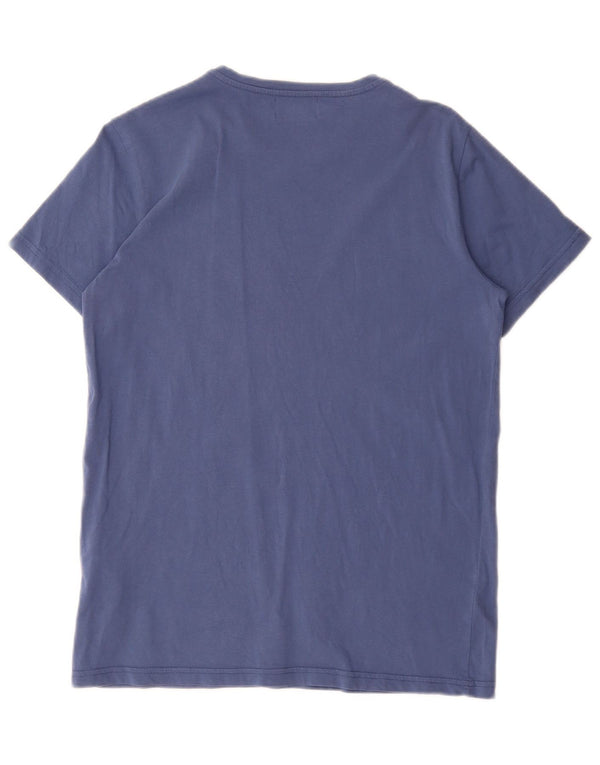 Kappa T-shirt graphique pour homme en coton bleu moyen
