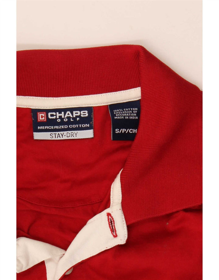 Chaps Polo de Golf Homme Petit Rouge Coton