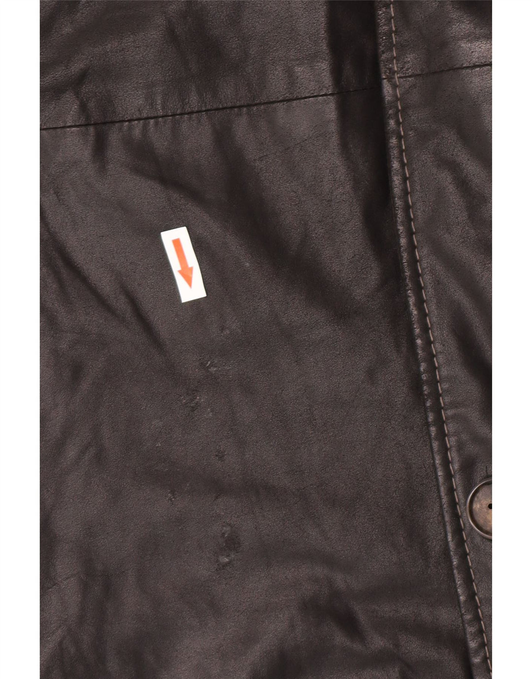 Manteau en cuir homme vintage IT 58 4XL Cuir noir
