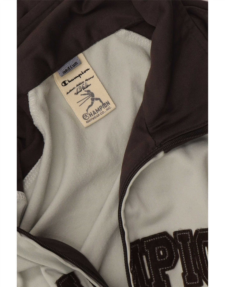 Champion Veste de Survêtement Graphique Homme Gris Moyen Colourblock