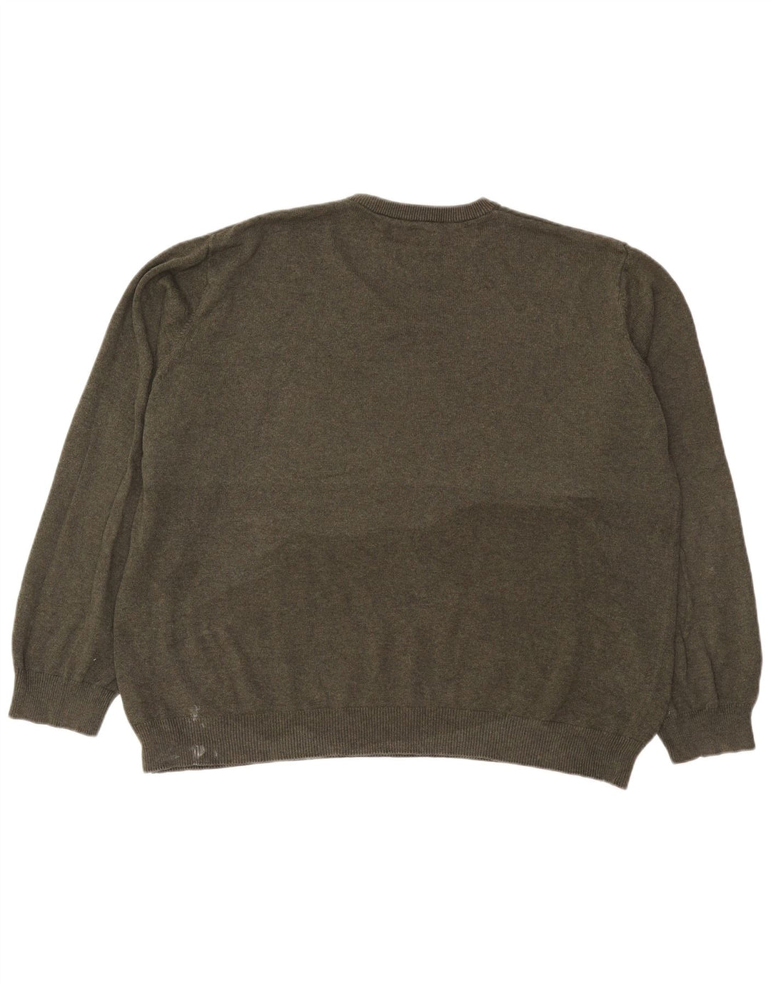 Marks & Spencer Pull à col rond pour homme 2XL en coton kaki