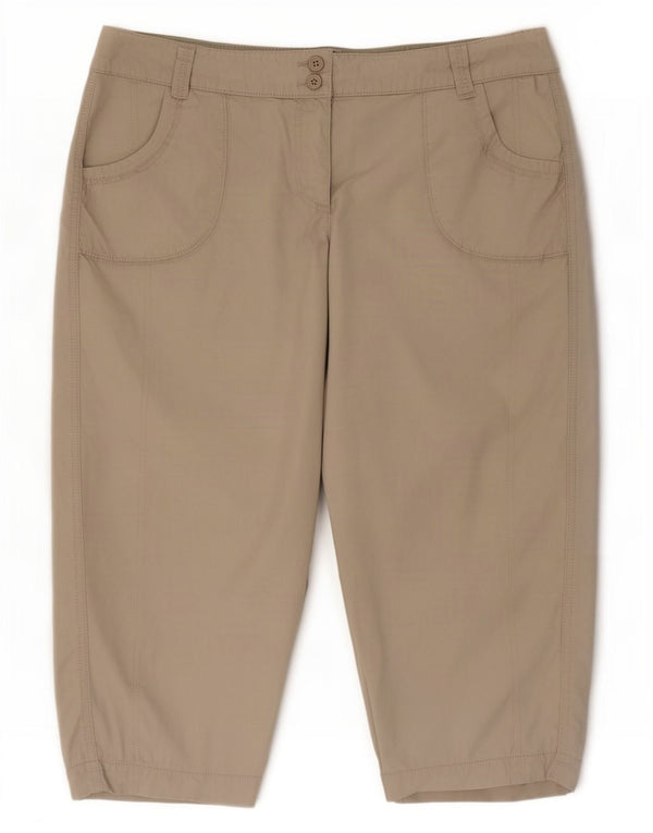 Marks & Spencer Bermuda pour femme UK 20 2XL W40 Coton beige