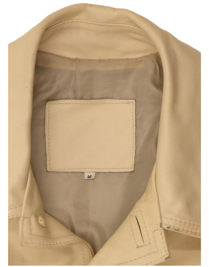 veste en faux cuir homme vintage UK 38 Beige moyen