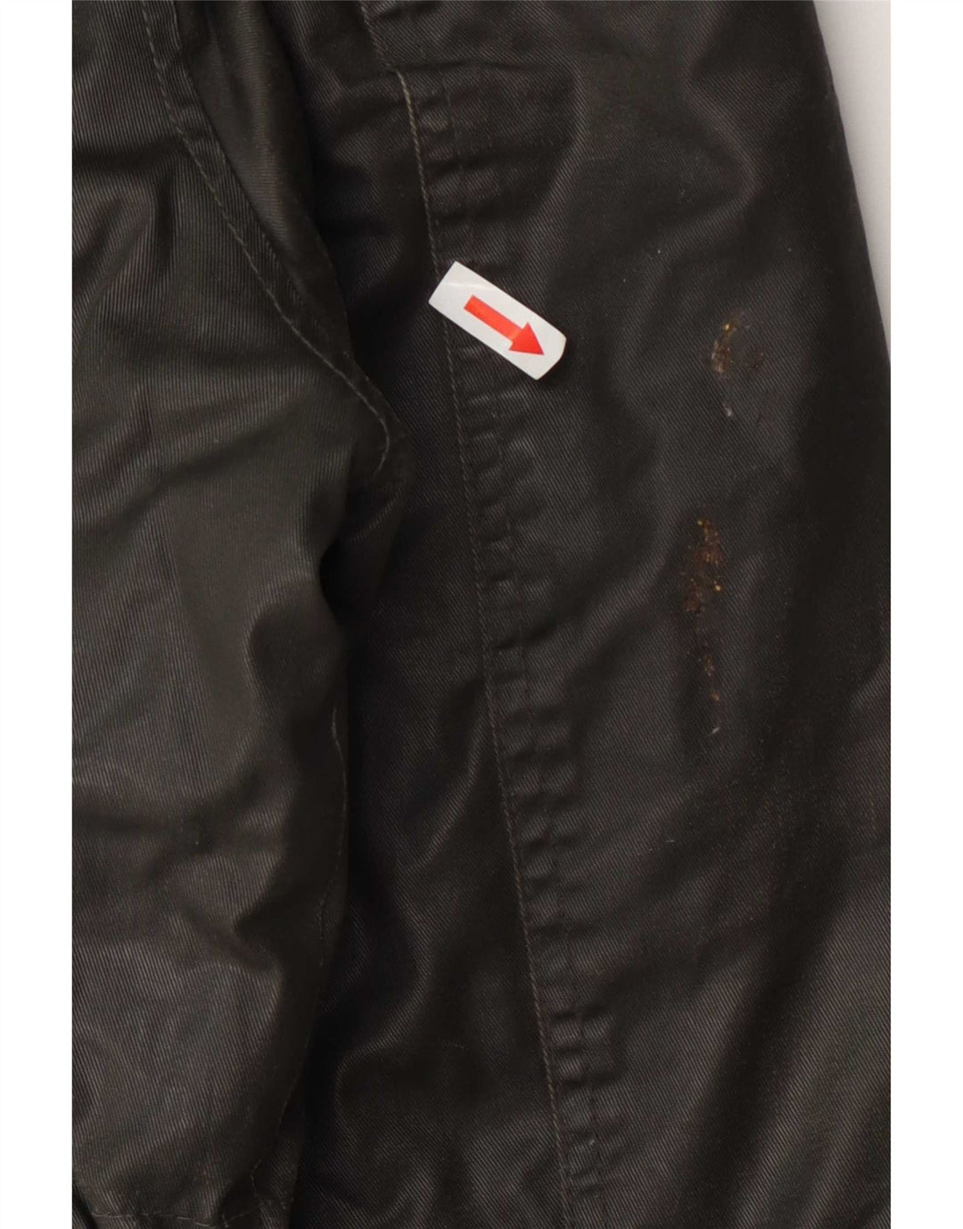 Threadbare Veste à capuche en coton ciré pour homme UK 40 Large Vert