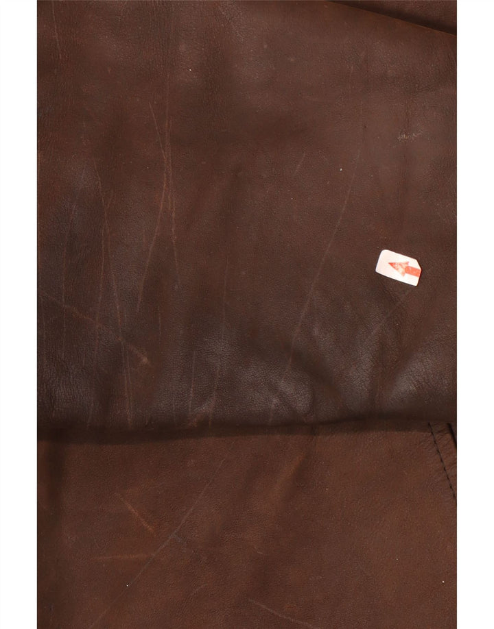 Nouvelle Collection Veste en Daim Homme UK 44 2XL Cuir Marron
