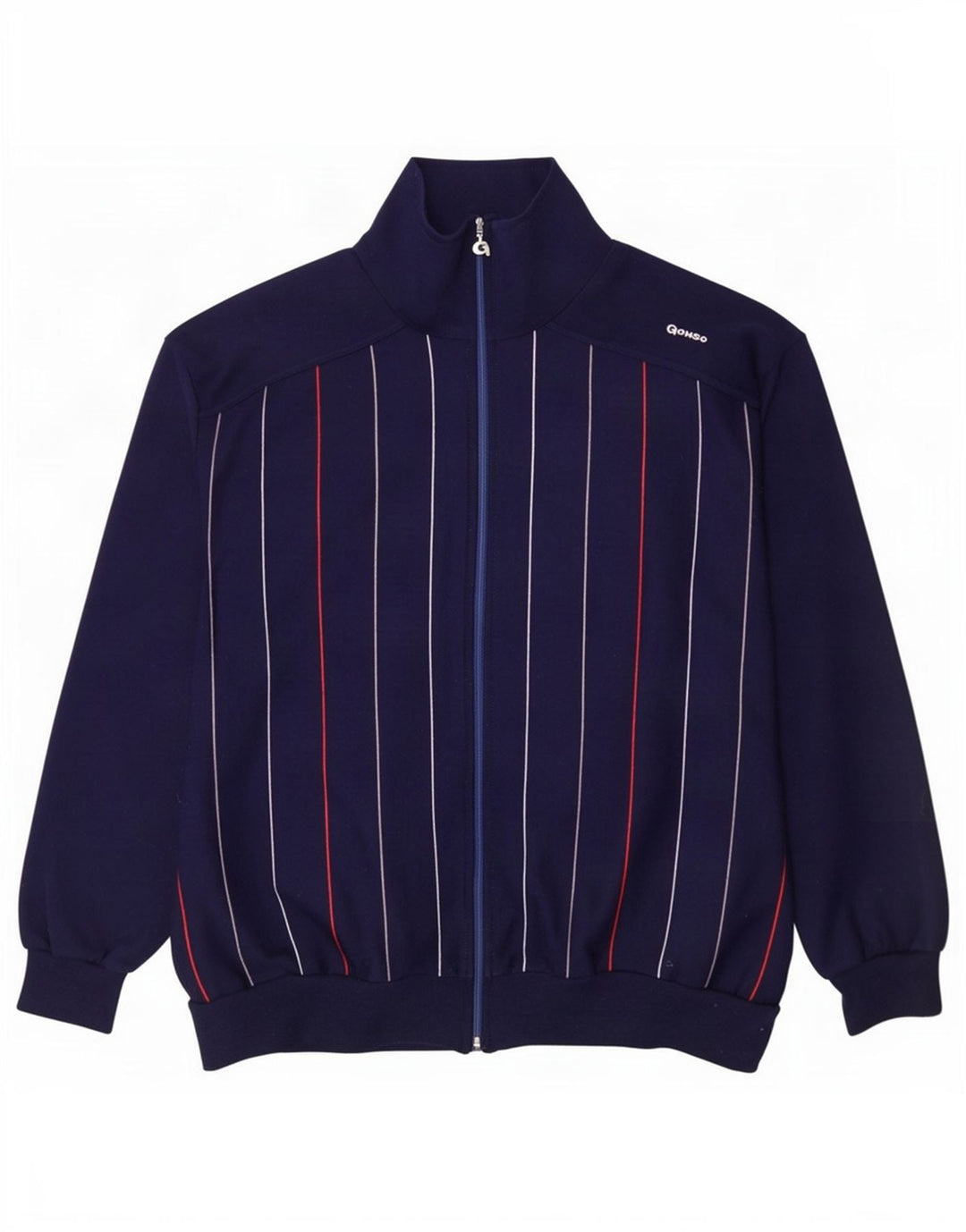 Gonso Veste de Survêtement Homme IT 52 Large Bleu Marine Rayé Polyacrylique