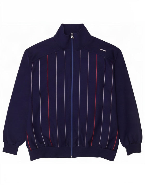 Gonso Veste de Survêtement Homme IT 52 Large Bleu Marine Rayé Polyacrylique