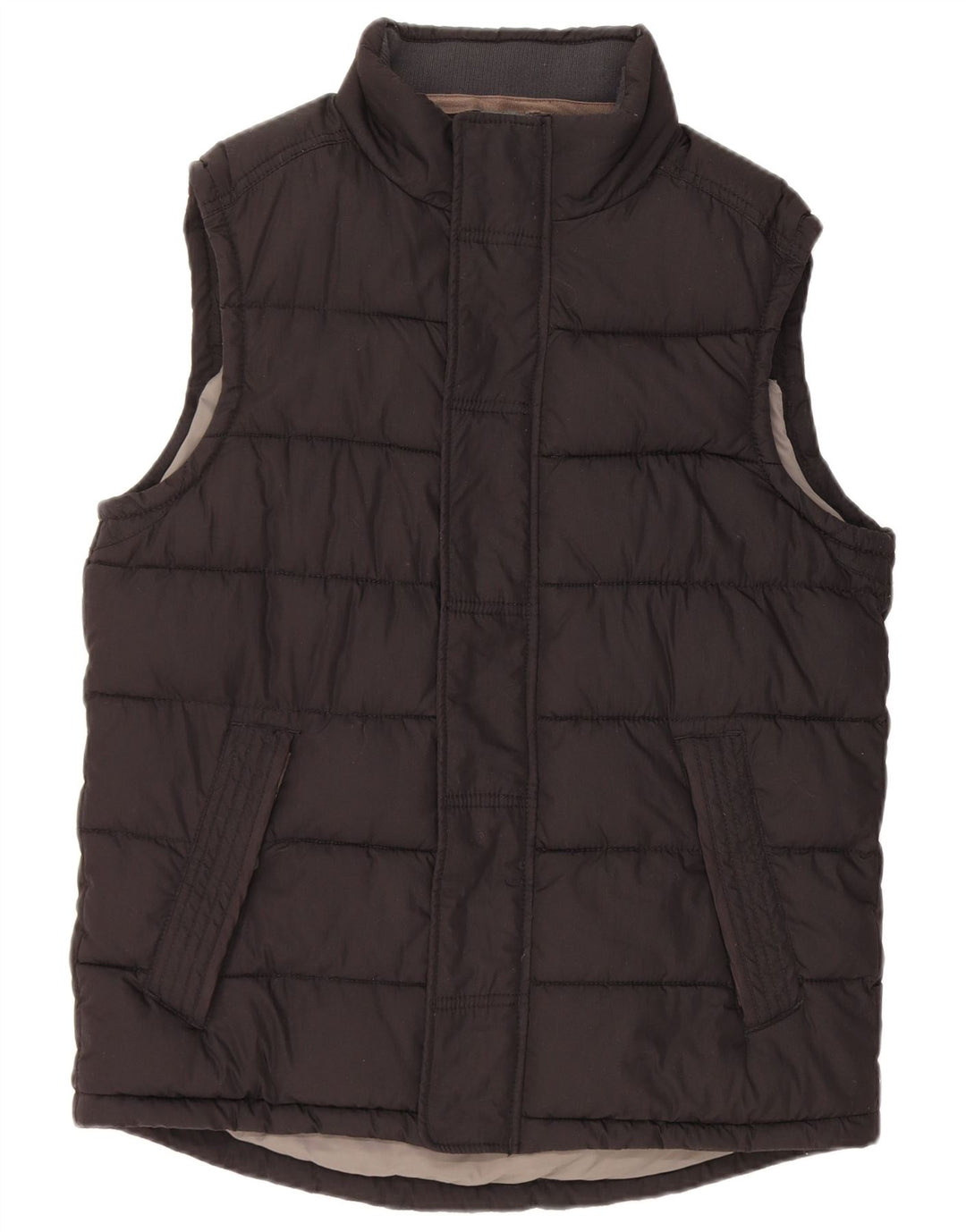 FAT FACE Gilet rembourré pour homme UK 38 Medium Noir Coton